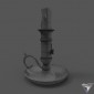 Candlestick with a handle brass Alberti Livio & C (art. AL-82-342)